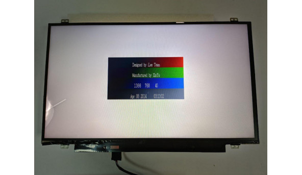 Матриця  Samsung,  LTN140AT31,  14.0'', LED,  HD 1366x768, 30-pin, Slim, б/в, Мигає зображення, є засвіт, та бігають полоси, все на фото