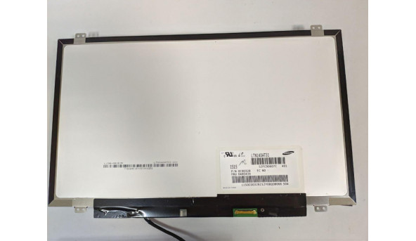Матриця Samsung, LTN140AT31, 14.0'', LED, HD 1366x768, 30-pin, Slim, б/в, Мигає зображення, є засвіт, та бігають полоси, все на фото - 315600