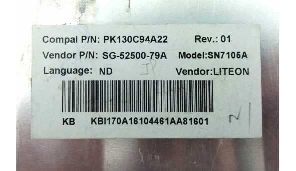 Клавиатура для ноутбука ACER KBI170A Б/У - 315633