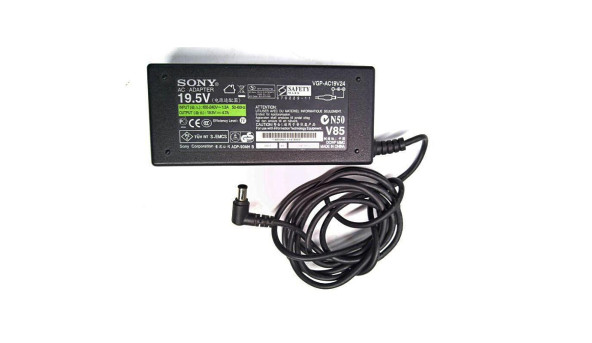 Зарядка для ноутбука  Sony VGP-AC19V24, 92W, 19.5V, 4.7A, Оригінал, Б/В