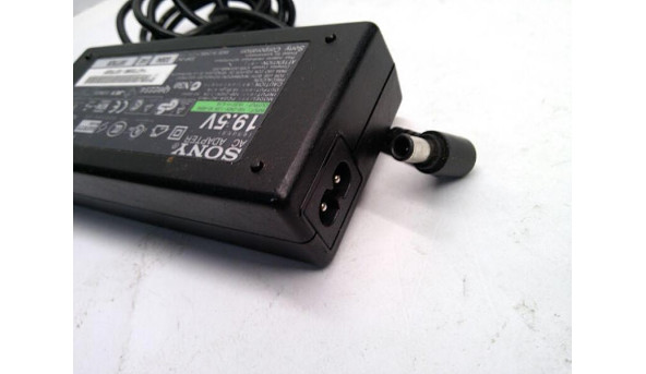 Зарядка для ноутбука Sony PCGA-AC19V3, 80W, 19.5V, 4.1A, Оригінал, Б/В - 315701