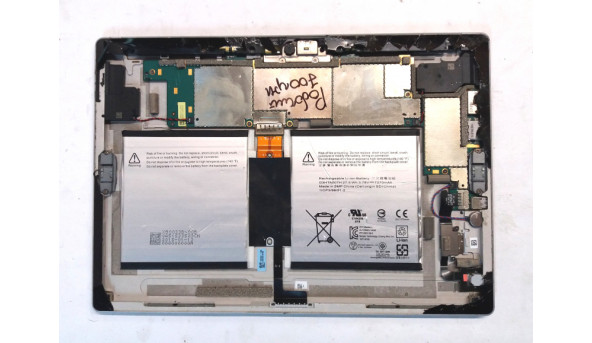 Материнська плата разом з корпусом та комплектуючими для ноутбука  Microsoft Surface 1645, X906889, 64GB, 1.60GHz, Б/В.     Стартує, робоча, візуальних дефектів немає.