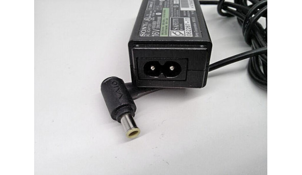 Зарядка для ноутбука Sony Vaio VGP-AC16V11, 60W, 16V, 2.8A, Оригінал, Б/В - 315844