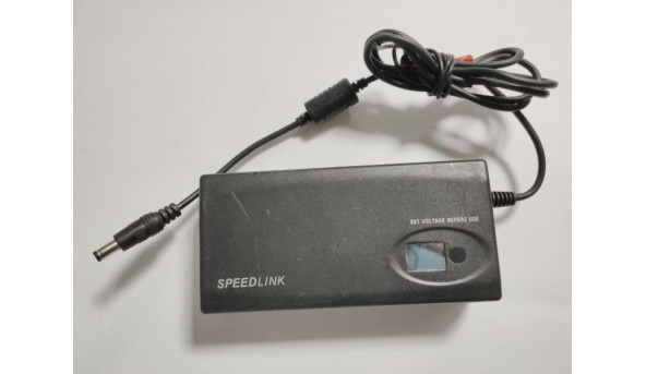 Універсальний блок живлення SpeedLink, Model: SL-6955-SBK-V2, Input: 95-265V--1.5A, 50-60Hz, Output: 24V-12.0V, 3.75A- 5A Max, 90W Max, Б/В