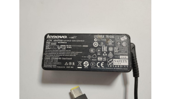 Зарядка, блок живлення для ноутбука Lenovo, Model: ADLX45NDC3A, Input: 100-240V--1.2A, 50-60Hz, Output: 24V, 2.25A, 45W, Б/В - 315958