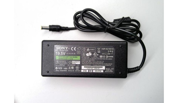 Зарядка для ноутбука Sony VGP-AC19V10, 92W, 19.5V, 4.70A Аналог високої якості - 316096
