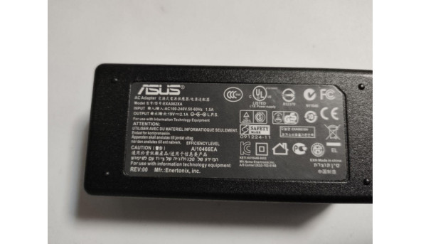 Зарядка, блок живлення для ноутбука Asus, Model: EXA082XA, Input: 100-240V--1.5A, 50-60Hz, Output: 19V, 2.1A, 36W, Б/В - 316101