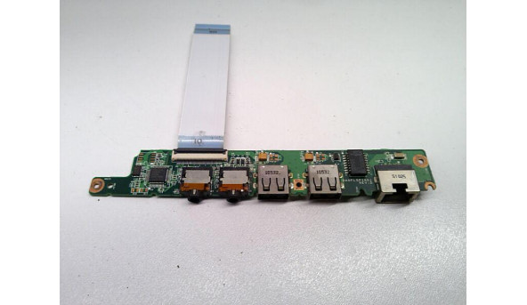 Плата з аудіо роз'ємами, Ethernet та USB роз'ємами для ноутбука Lenovo IdeaPad S10-3, DA0FL5PI6D1, Б/В - 316281