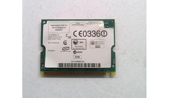 Адаптер WI-FI, знятий з ноутбука Acer TravelMate 290, C59686-003, Б/В. - 316332