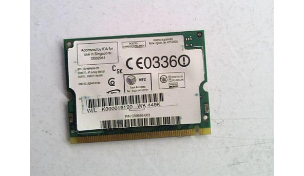 Адаптер WI-FI, знятий з ноутбука Toshiba Satellite M35X, G86C000X310, Б/В. - 316343