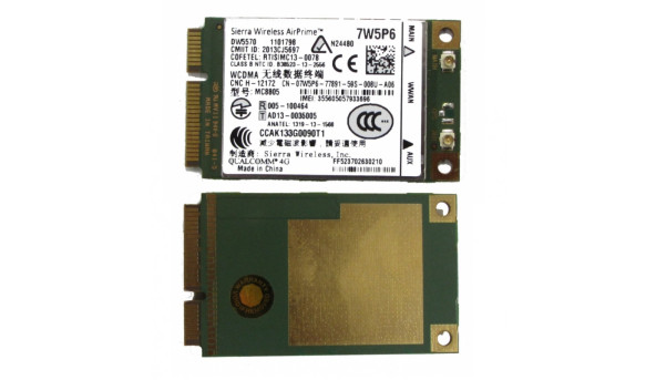 Модем Qualcomm Sierra Wireless AirPrime Card WWAN 4G LTE DW5570 7W5P6 Б/В