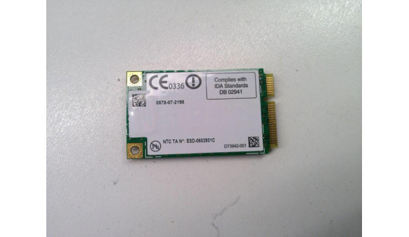 Адаптер WI-FI, знятий з ноутбука Lenovo ThinkPad TYPE 7664-R6G, 14.1", LG LGR50, R500, 15.4", 4965AGN MM2, Б/В. В хорошому стані. Без пошкоджень. - 316514