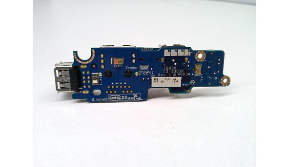 Додаткова плата з портами USB, LAN та modem портом для ноутбука Dell Latitude D630, LS-3303P, Б/В - 316692