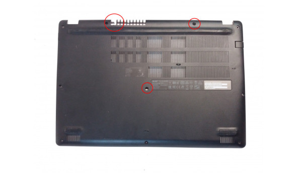Нижня частина корпуса для ноутбука Acer Aspire 5 A515-52, 60.H14N2.001, AP2CE000300, Б/В, пошкоджено 2 кріплення та решітка радіатора (фото)