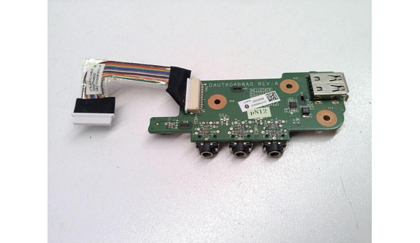 Додаткова плата з аудіо роз'ємами, USB портом та Infrared датчиком для ноутбука HP HDX X16-1310EG, DAUT6GAB8A0, Б/В - 317070