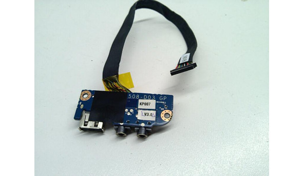 Додаткова плата з аудіо роз'ємами та USB портом для ноутбука TERRA Mobile 1748, 6-43-W27P0-010-1, Б/В - 317082