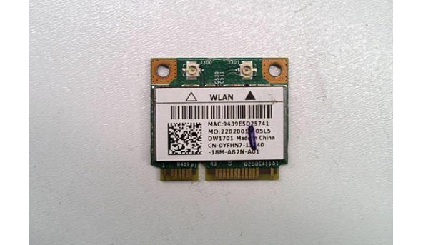 Адаптер WI-FI, знятий з ноутбука  Dell Inspiron M5110, CN-0YFHN7, Б/В
