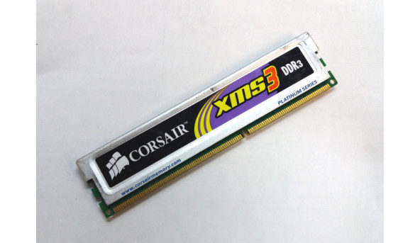 Оперативна пам'ять для ПК Corsair XMS3, DDR3, 2Gb, 1333MHz, PC3-10600, TR3X6G1333C9, Б/В, протестована, робоча. - 317268