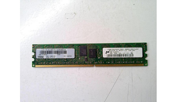 Серверна пам'ять MICRON MT36HTS51272M4Y-53EE1 IBM, 4GB, DDR2, 533MHz, робоча, Б/В