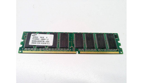 Оперативна пам'ять Samsung M368L3223FTN-CCC, 256MB, DDR, 400MHz, робоча, Б/В