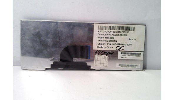 Клавіатура для ноутбука Acer ZG5, ONE 531H, A150, D250 , MP-08B46D0-9201, Б/В - 317334