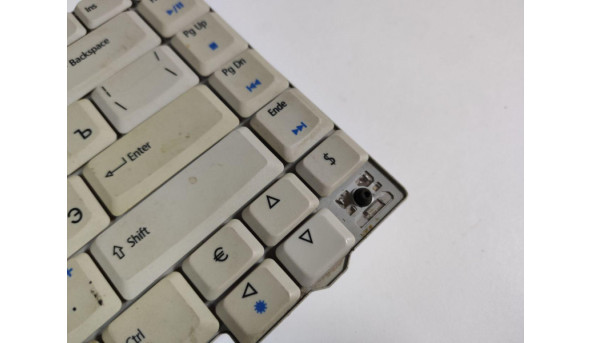 Клавіатура для ноутбука, Acer Aspire 4710ZG, 4220, 4315-2904, 4520-5141, 4520G, 4710, в хорошому стані. Протестована, робоча клавіатура. Відсутня клавіша. - 317435