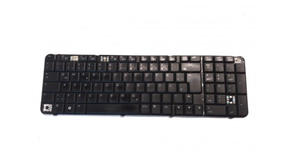 Клавіатура для ноутбука HP Pavilion dv9000, AEAT5G00110, 441541-041, Б/В  Протестована, робоча клавіатура. Відсутні клавіші (фото), зламано кріплення, була залита.