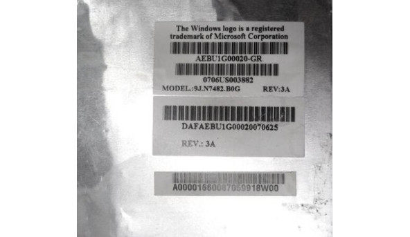 Клавіатура для ноутбука Toshiba Satellite U300, 9J.N7482.B0G, AEBU1A00020, Б/В - 317443