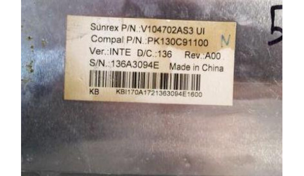Клавіатура для ноутбука Acer Aspire: 5251, PK130C91100, V104702AS3-UI, Б/В - 317456