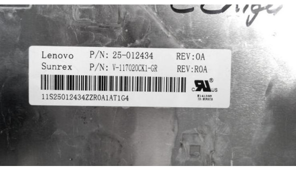 Клавіатура для ноутбука IBM Lenovo Ideapad G570, 25-012434, V117020CK1, Б/В - 317466