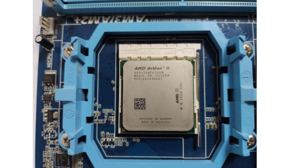 Материнська плата для ПК, Gigabyte GA-MA74GM-S2, sAM2+/sAM3, AMD 740G, ATI Radeon 2100, б/в, протестована, робоча, продається разом з процесором AMD Athlon II X3 3.2GHz, ADX450WFK32GM