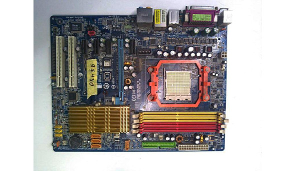 Материнська плата для ПК, Gigabyte GA-M55S-S3 ATX, AMD. AM2, NVIDIA nForce 550, 4xDDR2, 1xPCIe x16, 2xPCI, Б/В, неробоча