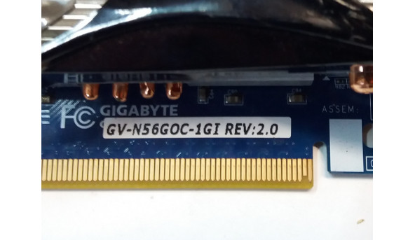 Відеокарта Gigabyte GeForce GTX 560, 1024MB GDDR5, 256bit, PCI-Ex, 2 x DVI, miniHDMI, GV-N56GOC-1GI, Б/В, протестована, робоча.