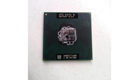 Процесор Intel Core 2 Duo, T6400 2 GHz, SLGJ4, AW80577T6400, Б/В