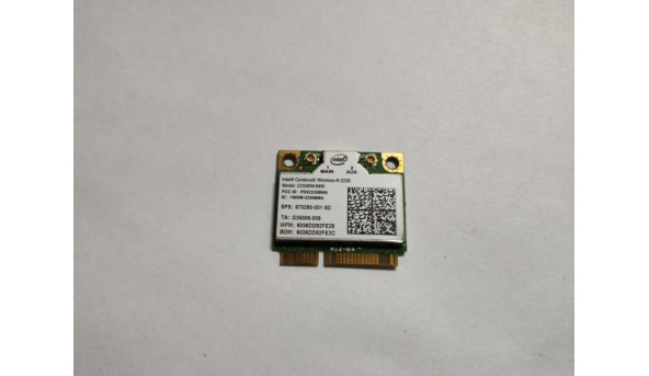 Адаптер WiFi знятий з ноутбука Asus K56CB, K56CB-XX035, A56CB-XO466H, R505CM-XX300H, K56CB, K56CB-XX035, AS3S, K53, K56, 15.6", 2230BNHMW, 670290-001, Б/У. В хорошому стані.