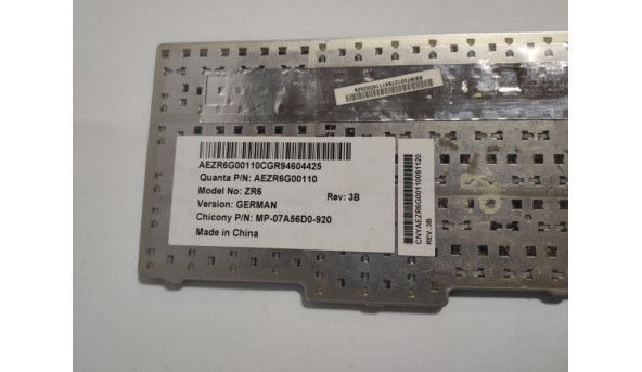 Клавіатура для ноутбука Acer Aspire 8930, 8930g, 18.4", б/в. В хорошому стані, без пошкоджень. Клавіатура тестована, робоча. - 317557