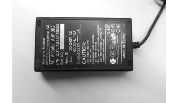 Блок живлення для ноутбука Siemens Nixdorf ADP-DK2, 35W, 22.8 V, 1.50A, Б/В. - 317583
