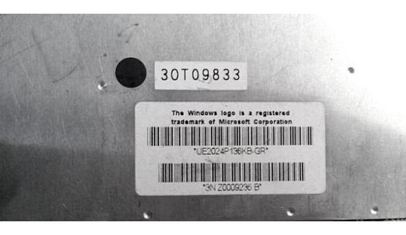 Клавіатура для ноутбука Toshiba Satellite SP 2100, UE2024P136KB, Б/В