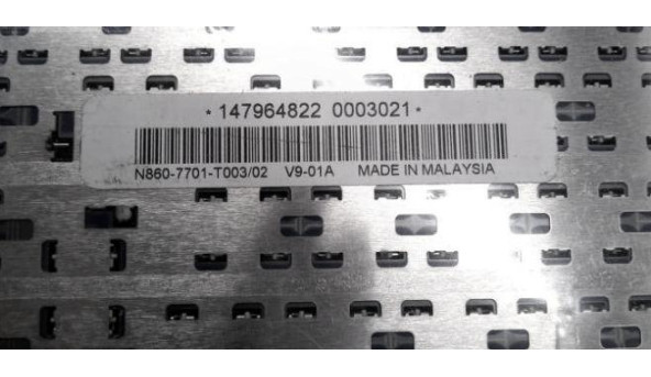 Клавіатура для ноутбука Sony Vaio VGN SZ1HP/B, N860-7701, 147964822, Б/В - 317704