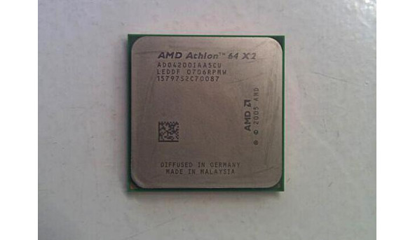 Процесор AMD Athlon 64 x2 4200+, (Socket AM2, 65W, rev. F2), AD04200IAA5CU, Б/В