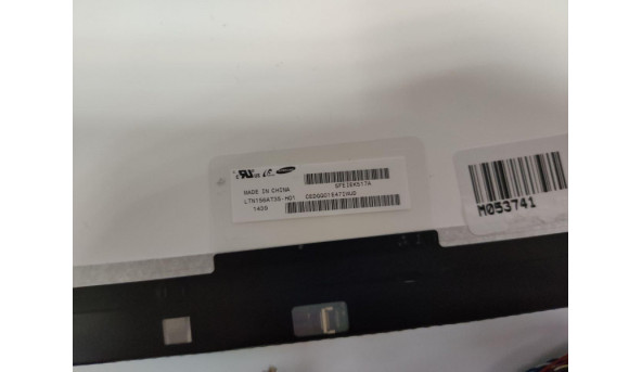 Матриця SAMSUNG, LTN156AT35-H01, 15.6'', LCD, HD 1366x768, 40-pin, Slim, б/в, Присутні засвіти помітні на всіх кольорах, та є сліди від клавіатури - 318040