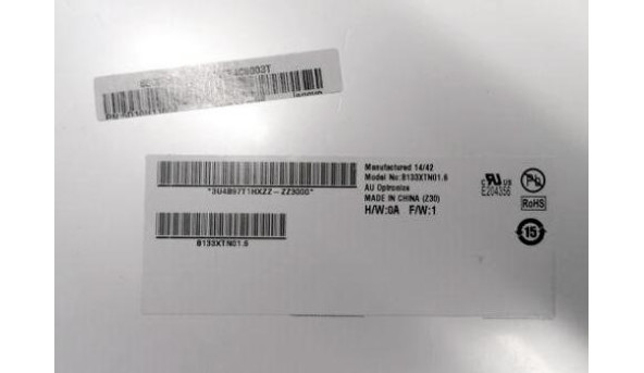 Матриця AU Optronics, B133XTN01.6, 13.3", 30-pin, LED , WXGA, 1366x768, slim, Б/В. - 318049