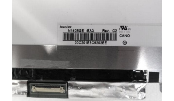 Матриця Chi Mei N140BGE-EA3, 14.0", 30-pin, LED, WXGA, 1366x768, slim, Б/В - 318077