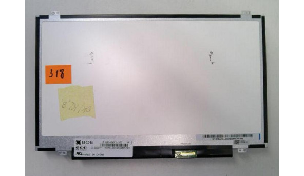 Матриця BOE HB140WX1-301, 14.0", 30-pin, LED, WXGA, 1366x768, slim, Б/В - 318078