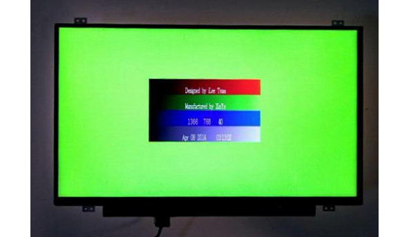 Матриця BOE HB140WX1-301, 14.0", 30-pin, LED, WXGA, 1366x768, slim, Б/В