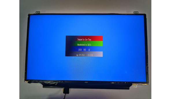 Матриця LG Display, LP140WD2, 14.0", 30-pin, LED, HD+ 1600x900﻿, Slim, б/в, є засвіт, помітний на всіх кольорах - 318088