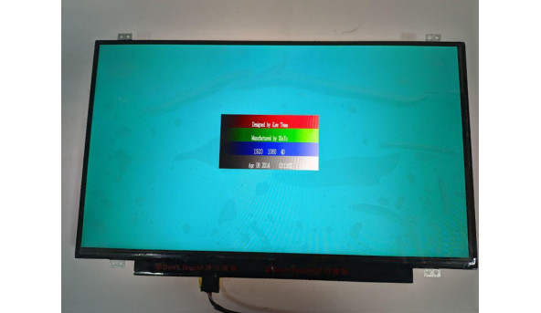 Матриця AU Optronics, B140HAN01.3, 14.0", 30-pin, LED, FHD 1920x1080, IPS, Slim, стан нової, продається в плівці - 318149