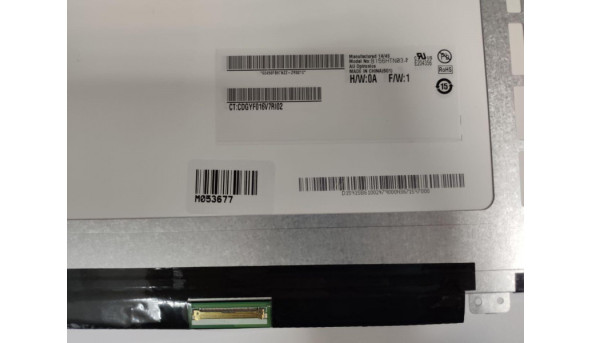 Матриця AU Optronics, B156HTN03.2, 15.6'', LCD, Full HD 1920x1080, 40-pin, Slim, б/в, Присутні сліди від клавіатури (фото), на зображення не впливають, є засвіти - 318152