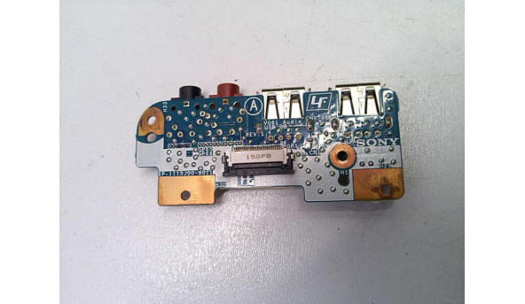 Плата з аудіо роз'ємами та USB портами для ноутбука Sony VAIO PCG-71613M, 15.5", 1P-1113J00-8011, Б/В - 318203