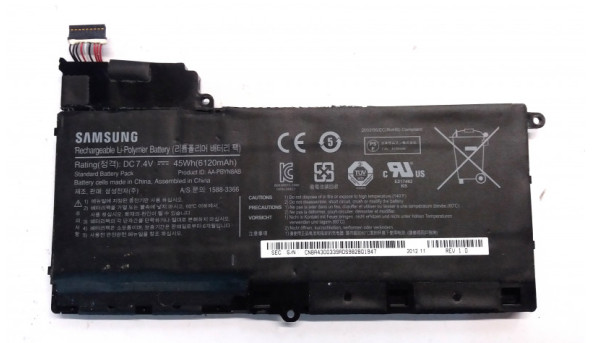 Батарея, акумулятор для ноутбука Samsung 535U, 530U, NP535U4C, NP530U4C, AA-PBYN8AB, 4.7V, 45Wh, 6120mAh, Б/В,  Нетестована, має пошкодження (фото)